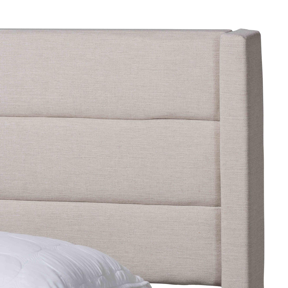 Baxton Studio - Braylon Queen Size Bed in Beige/Dark Brown - CF 9270-A-Coronado-A-Beige-Queen view 6