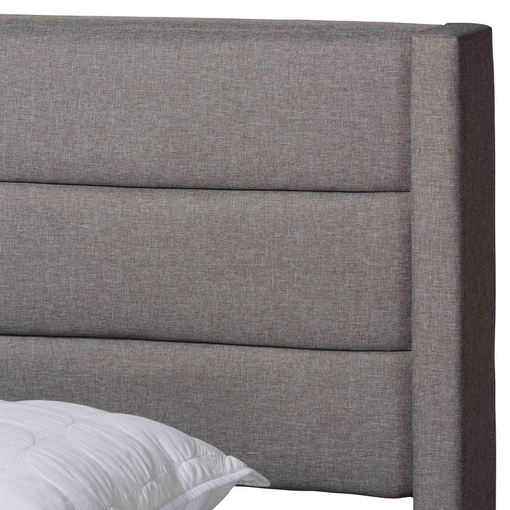 Baxton Studio - Braylon Queen Size Bed in Light Grey/Dark Brown - CF 9270-A-Coronado-A-Grey-Queen view 6