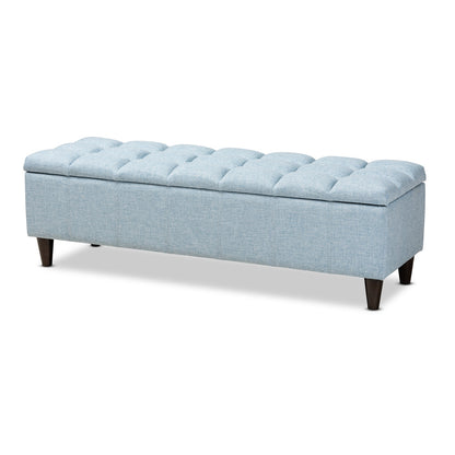 Baxton Studio - Brette Storage Ottoman in Light Blue - BBT3162-Light Blue-Otto view 1