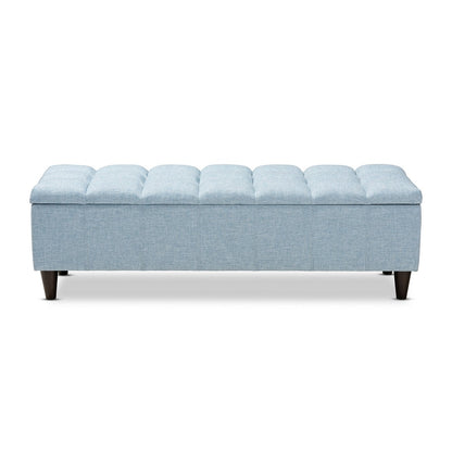 Baxton Studio - Brette Storage Ottoman in Light Blue - BBT3162-Light Blue-Otto view 3