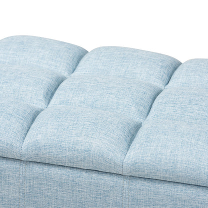 Baxton Studio - Brette Storage Ottoman in Light Blue - BBT3162-Light Blue-Otto view 6