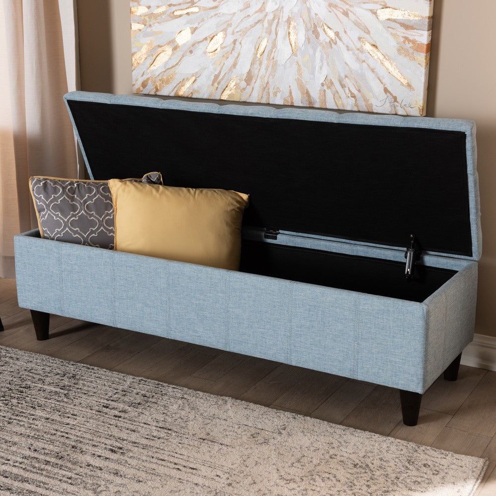 Baxton Studio - Brette Storage Ottoman in Light Blue - BBT3162-Light Blue-Otto view 9