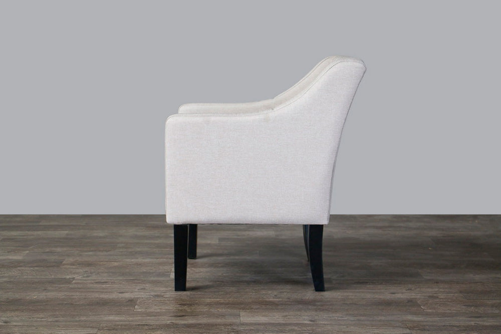 Baxton Studio - Brittany Living Room Chair - 9070-Beige-CC view 3