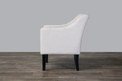 Baxton Studio - Brittany Living Room Chair - 9070-Beige-CC view 3