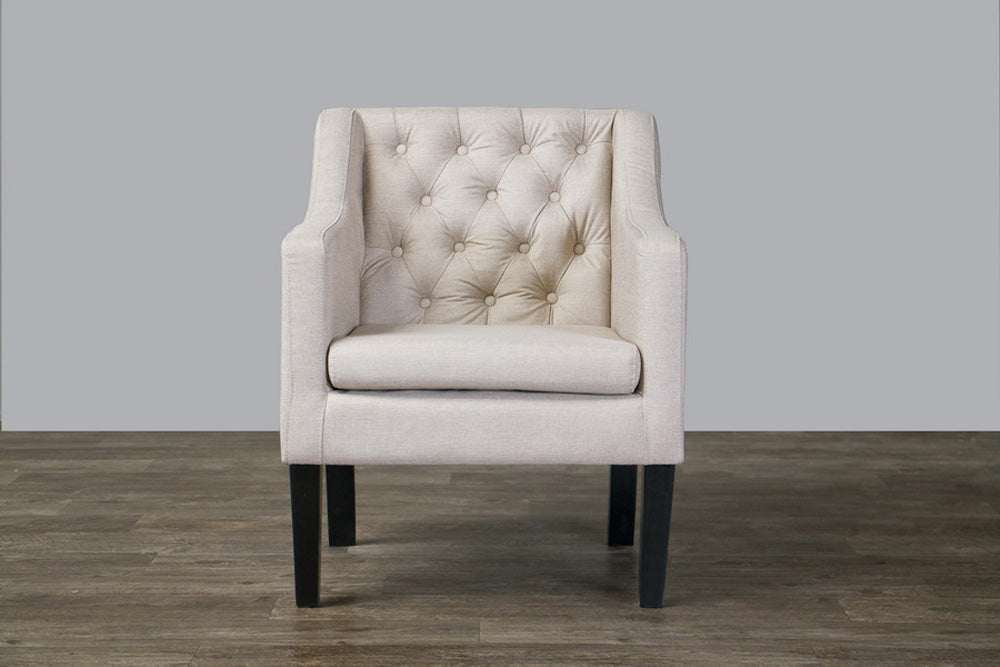 Baxton Studio - Brittany Living Room Chair - 9070-Beige-CC view 5