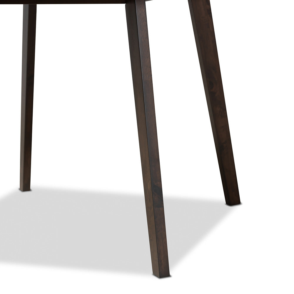 Baxton Studio - Britte Dining Table in Dark Brown - Fiesta-Coffee Oak-DT view 4