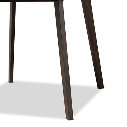 Baxton Studio - Britte Dining Table in Dark Brown - Fiesta-Coffee Oak-DT view 4
