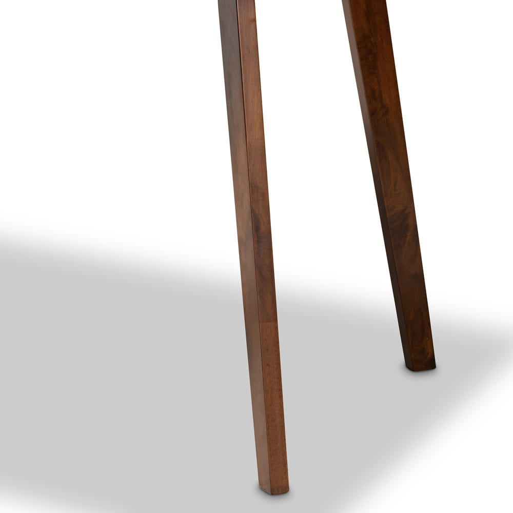 Baxton Studio - Britte Dining Table in Walnut - Fiesta-Walnut-Rectangle DT view 3
