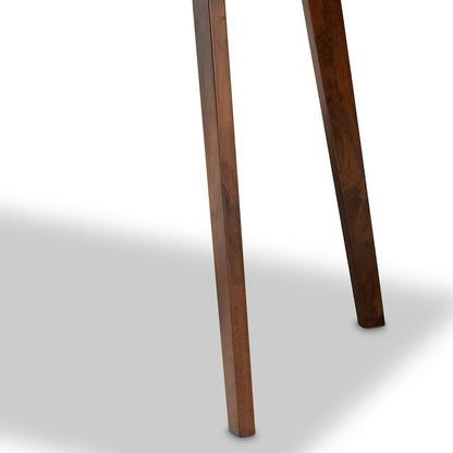 Baxton Studio - Britte Dining Table in Walnut - Fiesta-Walnut-Rectangle DT view 3