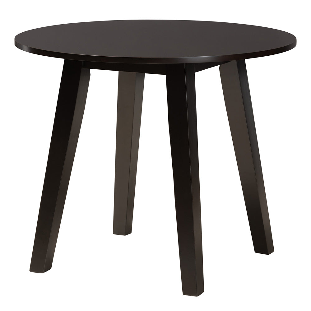 Baxton Studio - Brooke Dining Set in Grey/Dark Brown - Brooke-Grey/Dark Brown-5PC Dining Set view 3