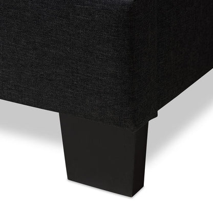 Baxton Studio - Brookfield Full Size Bed in Dark Grey - CF8747B-Charcoal-Full view 5
