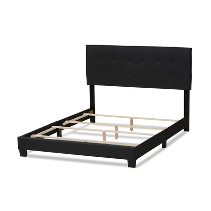 Baxton Studio - Brookfield King Size Bed in Dark Grey - CF8747B-Charcoal-King view 3