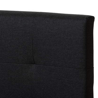 Baxton Studio - Brookfield King Size Bed in Dark Grey - CF8747B-Charcoal-King view 4
