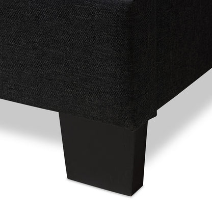 Baxton Studio - Brookfield King Size Bed in Dark Grey - CF8747B-Charcoal-King view 5