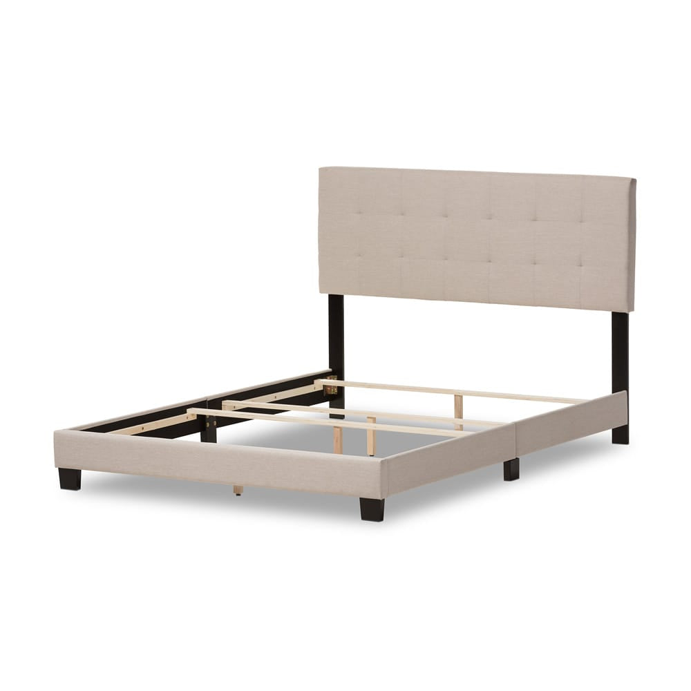 Baxton Studio - Brookfield Queen Size Bed in Beige - CF8747B-Beige-Queen view 4