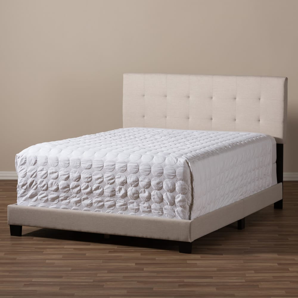 Baxton Studio - Brookfield Queen Size Bed in Beige - CF8747B-Beige-Queen view 6