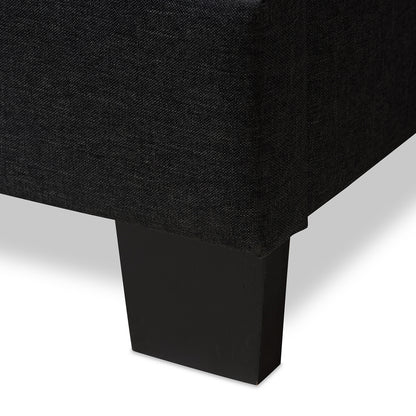 Baxton Studio - Brookfield Queen Size Bed in Dark Grey - CF8747B-Charcoal-Queen view 5