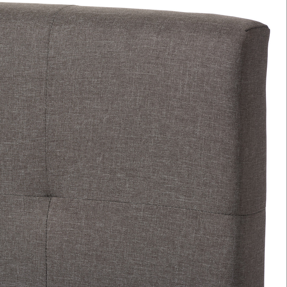 Baxton Studio - Brookfield Queen Size Bed in Grey - CF8747B-Grey-Queen view 3