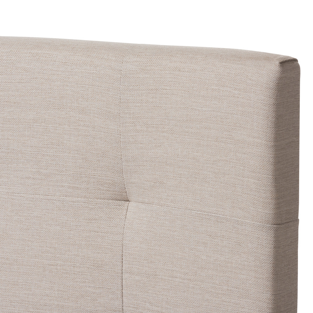 Baxton Studio - Brookfield Twin Size Bed in Beige - CF8747B-Beige-Twin view 4