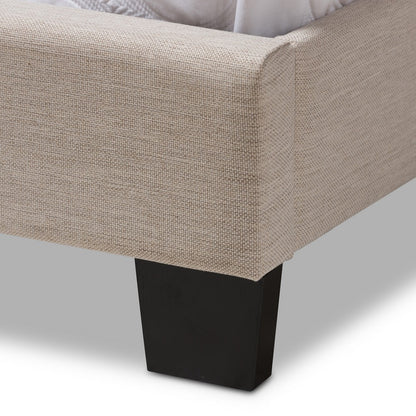Baxton Studio - Brookfield Twin Size Bed in Beige - CF8747B-Beige-Twin view 5