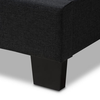 Baxton Studio - Brookfield Twin Size Bed in Dark Gray - CF8747B-Charcoal-Twin view 5