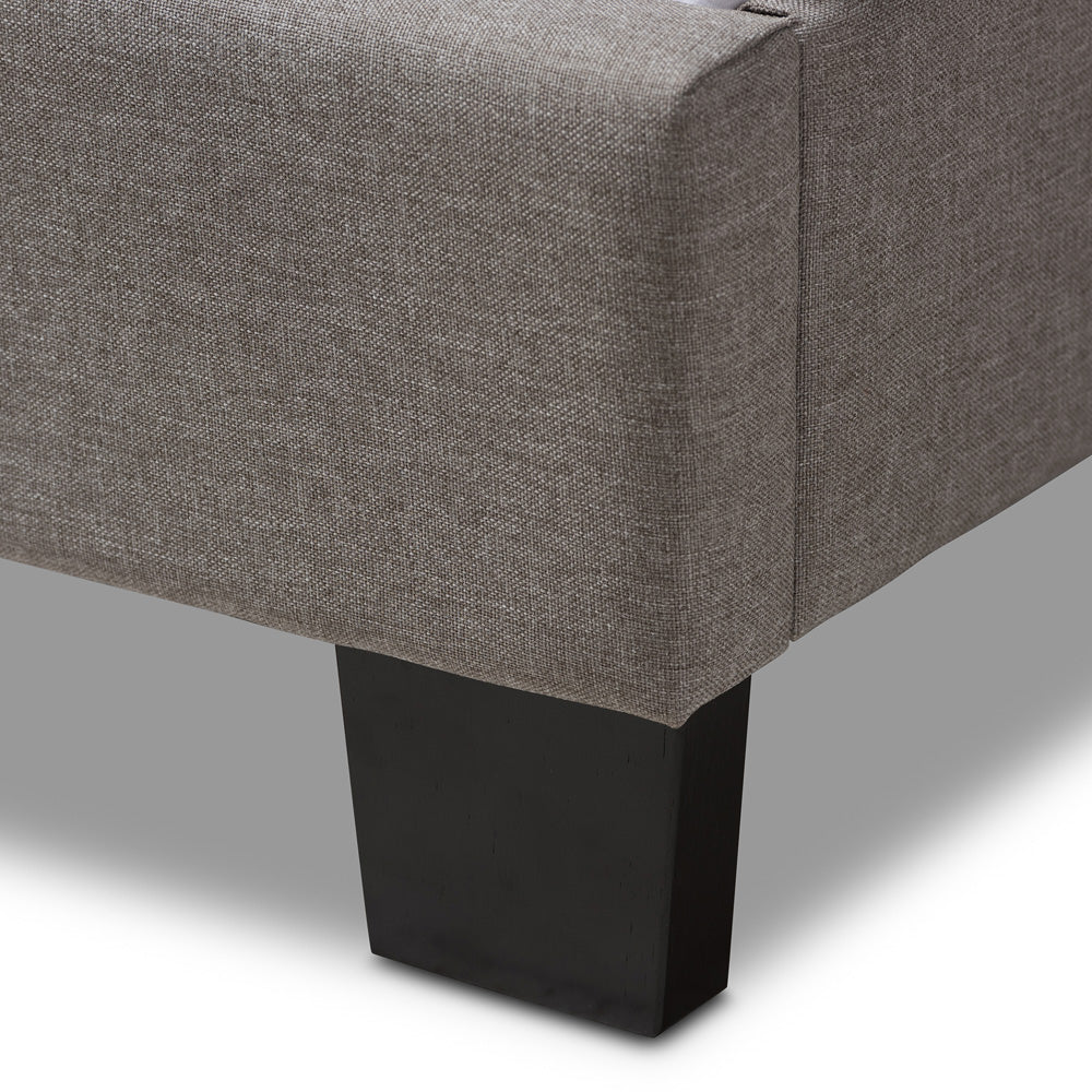 Baxton Studio - Brookfield Twin Size Bed in Gray - CF8747B-Grey-Twin view 5
