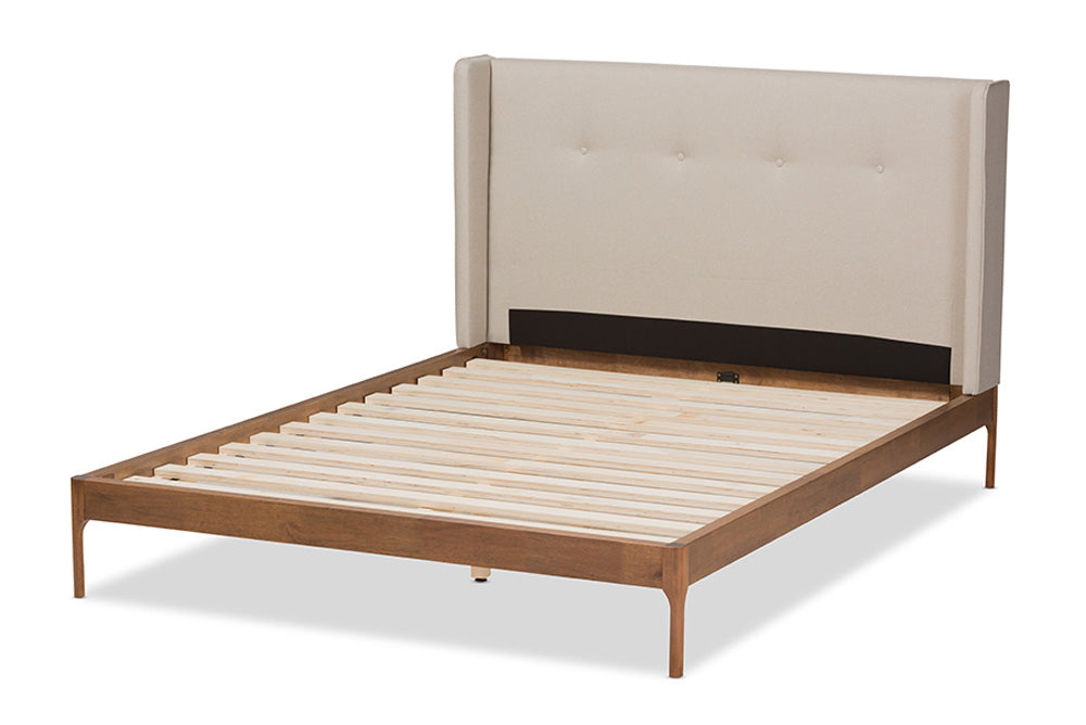 Baxton Studio - Brooklyn Full Size Bed - BBT6653-Light Beige-Full-6086-1 view 3