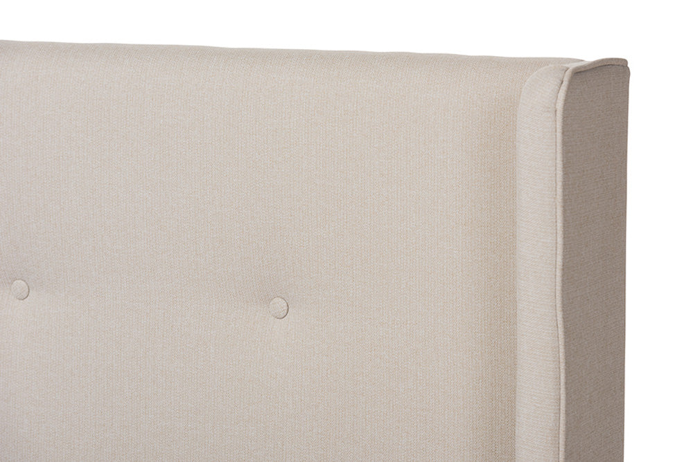 Baxton Studio - Brooklyn Full Size Bed - BBT6653-Light Beige-Full-6086-1 view 4
