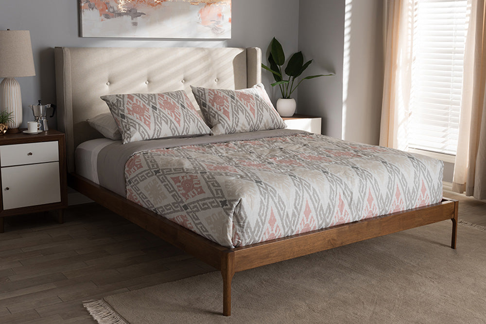 Baxton Studio - Brooklyn Full Size Bed - BBT6653-Light Beige-Full-6086-1 view 5