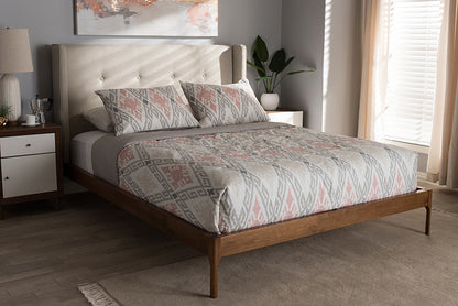 Baxton Studio - Brooklyn Full Size Bed - BBT6653-Light Beige-Full-6086-1 view 5