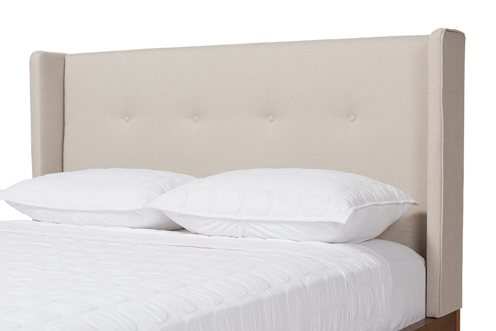 Baxton Studio - Brooklyn Full Size Bed - BBT6653-Light Beige-Full-6086-1 view 6