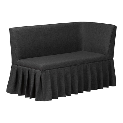 Baxton Studio - Bryna Dining Set in Dark Grey/Dark Brown - BBT8085-Dark Grey-H1217-20-2PC SF Bench view 2