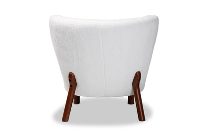 Baxton Studio - Cabrera Chair - 2011-White/Walnut-CC view 4