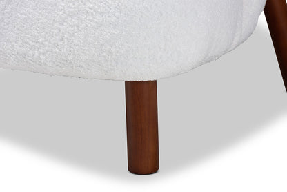 Baxton Studio - Cabrera Chair - 2011-White/Walnut-CC view 6