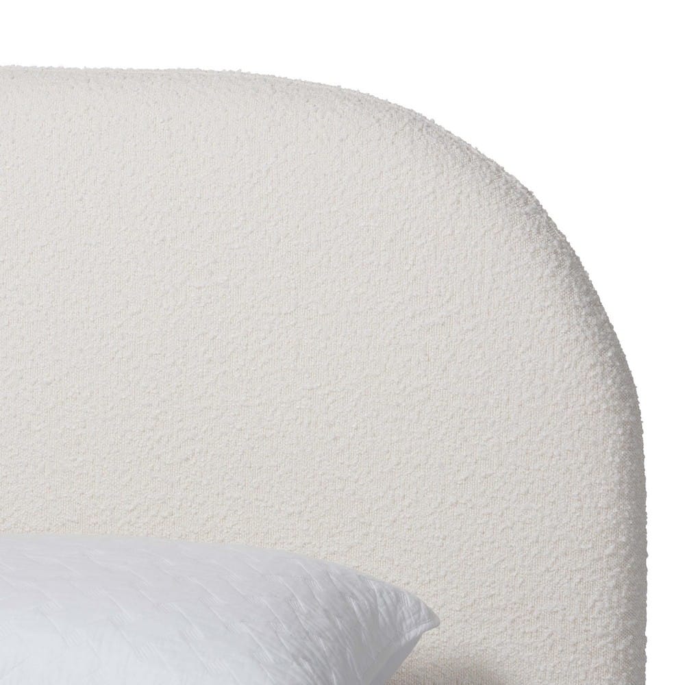 Baxton Studio - Cachet Queen Size Bed in Cream/Black - BBT61330-Floating Bed-Cream-Queen view 4