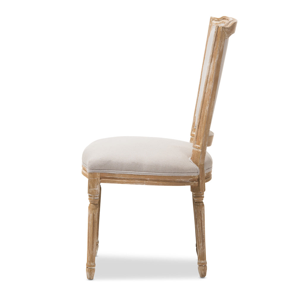 Baxton Studio - Cadencia Dining Chair in Beige/Natural - TSF-9341B-Beige-DC view 3