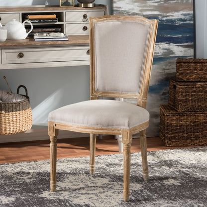 Baxton Studio - Cadencia Dining Chair in Beige/Natural - TSF-9341B-Beige-DC view 7