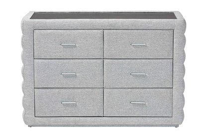 Baxton Studio - Cadmus Dresser - BBT2053.11 A1-Light Grey-Dresser view 4