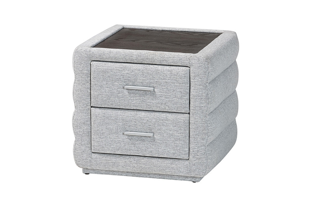 Baxton Studio - Cadmus King Bedroom Set - BBT61237-Light Grey-King 4PC Bedroom Set view 4