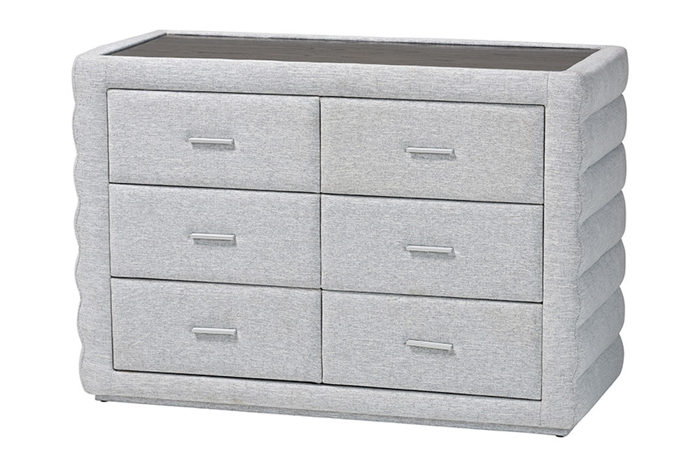 Baxton Studio - Cadmus King Bedroom Set - BBT61237-Light Grey-King 4PC Bedroom Set view 6