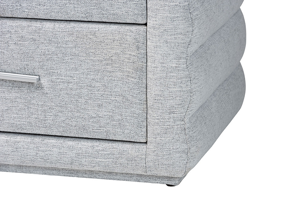 Baxton Studio - Cadmus King Bedroom Set - BBT61237-Light Grey-King 4PC Bedroom Set view 8