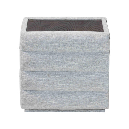Baxton Studio - Cadmus Nightstand in Light Grey - BBT3224.11 A1-Light Grey-NS view 4