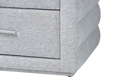 Baxton Studio - Cadmus Queen Bedroom Set - BBT61237-Light Grey-Queen 4PC Bedroom Set view 8