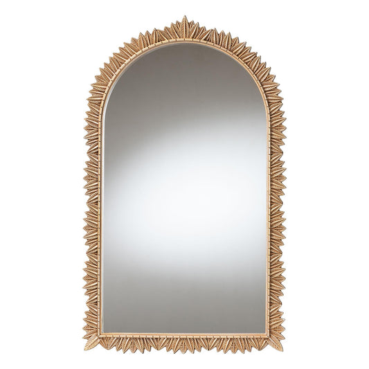 Baxton Studio - Caitlin Mirror in Antique Gold - RXW-10951-Wall Mirror view 1