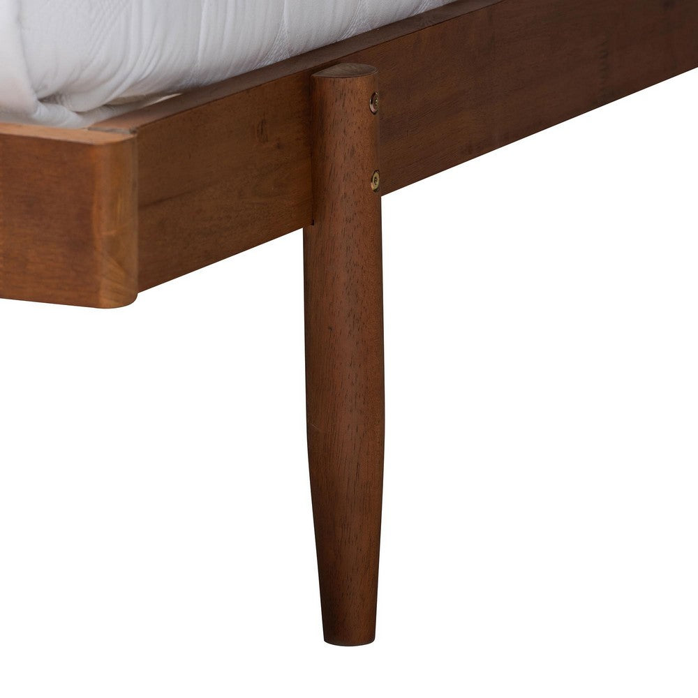 Baxton Studio - Calderon Queen Size Bed in Walnut Brown - MG0116-Walnut- Queen view 5