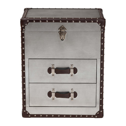 Baxton Studio - Calidore End Table in Silver/Black - JY24A012-Wooden-ET view 3