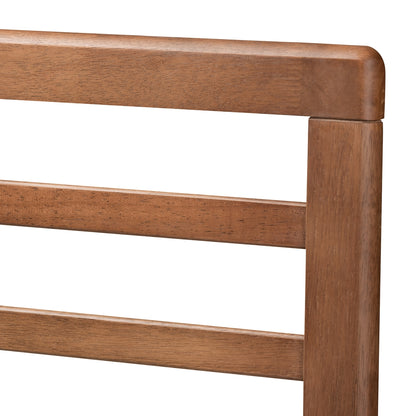 Baxton Studio - Calisto Full Size Bed in Ash Walnut - Calisto-Ash Walnut-Full view 4
