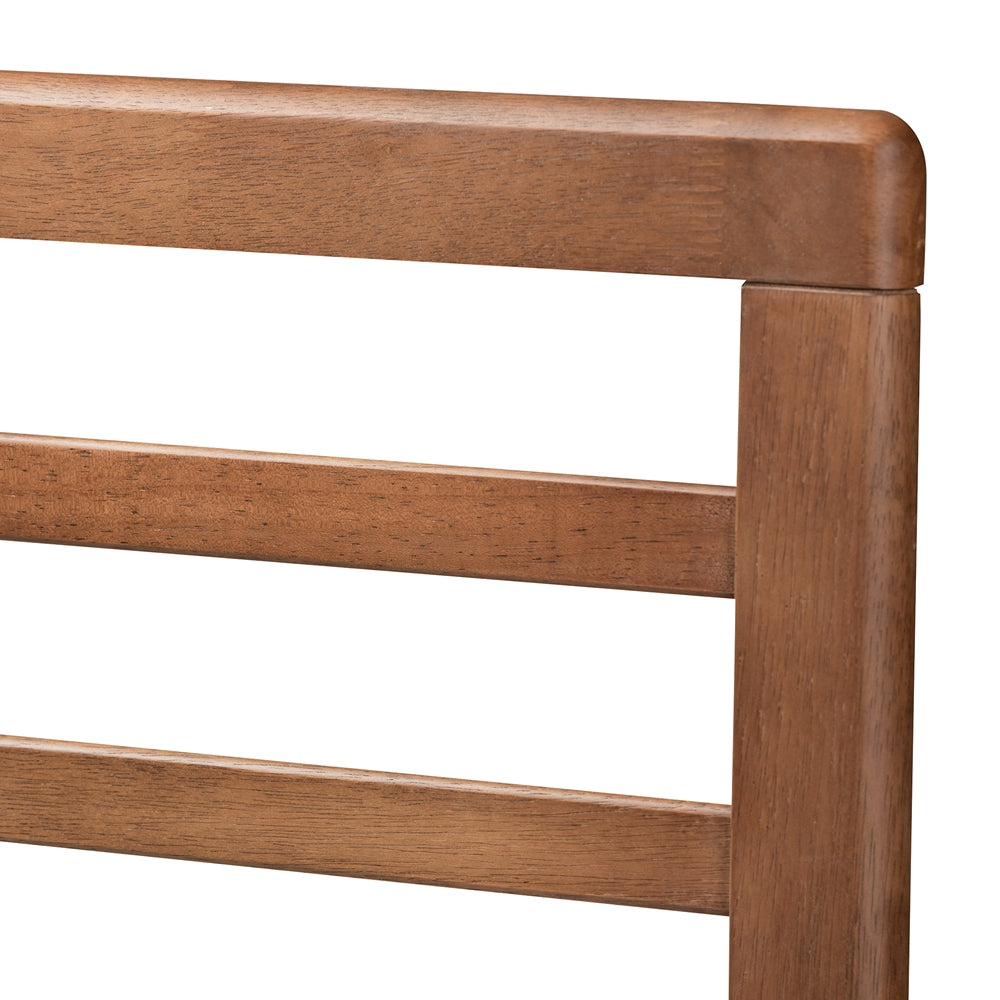 Baxton Studio - Calisto King Size Bed in Ash Walnut - Calisto-Ash Walnut-King view 5