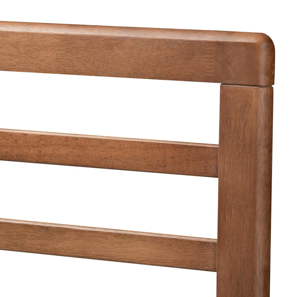 Baxton Studio - Calisto Queen Size Bed in Ash Walnut - Calisto-Ash Walnut-Queen view 4