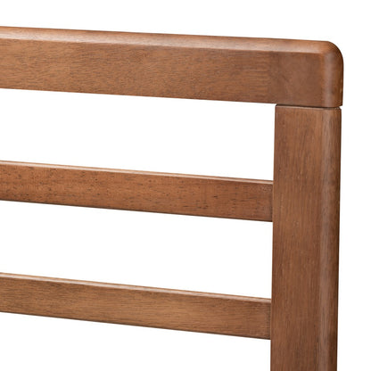 Baxton Studio - Calisto Queen Size Bed in Ash Walnut - Calisto-Ash Walnut-Queen view 4